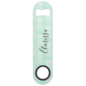 Élégant joli joli menthe vert ananas motif (Dos)