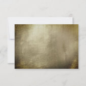 Elégant Jour Metallic Gold Wedding Carte RSVP (Dos)