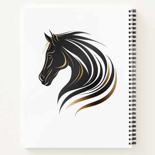 Élégant Journal avec conception de chevaux (Dos)