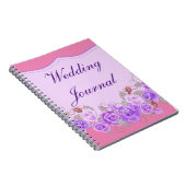 Élégant Journal Mariage Floral Purple (Côté Droit)