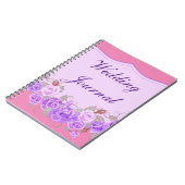 Élégant Journal Mariage Floral Purple (Côté gauche)