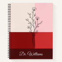 Élégant Journal Rouge Cranberry pour Femmes et Rem