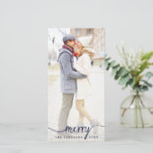 Elégant Joyeux Blanc superposition Carte photo de  (Debout devant)