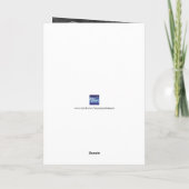 Elégant Joyeux & Bright Gold & Carte photo bleu (Dos)