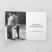 Elégant Joyeux & Bright Gold & Carte photo bleu (Intérieur)