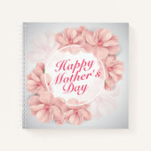 Elégant Joyeux Carnet de cadre floral Fête des Mèr (Devant)