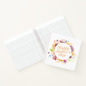 Elégant Joyeux Carnet de cadre floral Fête des Mèr (Intérieur)