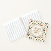 Elégant Joyeux Carnet de cadre floral Fête des Mèr (Intérieur)