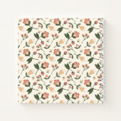 Elégant Joyeux Carnet de cadre floral Fête des Mèr (Dos)