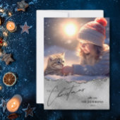 Élégant Joyeux Carte photo de Noël