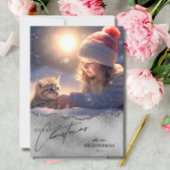 Élégant Joyeux Carte photo de Noël