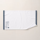 Élégant Joyeux et lumineux | Bleu de Noël (Serviette à main)