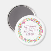 Elégant Joyeux Joyeux Magnet de la Fête des Mères  (Recto/Verso)