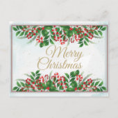 Elégant Joyeux Noël, Bonne Carte Postale (Devant)