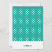 Elégant Joyeux Noel Carte photo de vacances / Aqua (Dos)