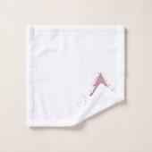 Élégant Joyeux Noël | Dusty Mauve Pink Tree (Gant de toilette)