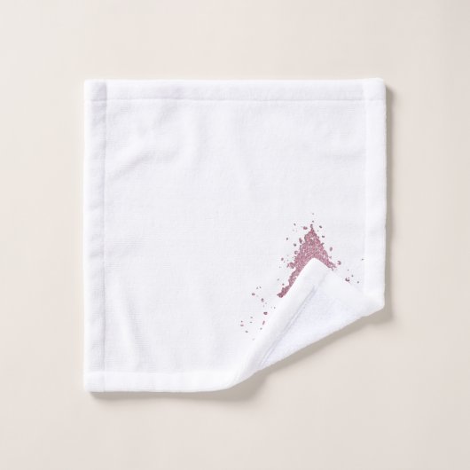 Élégant Joyeux Noël | Dusty Mauve Pink Tree (Gant de toilette)