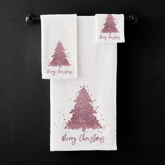 Élégant Joyeux Noël | Dusty Mauve Pink Tree
