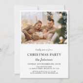 Élégant Joyeux Noël Fête Photo Invitation (Devant)