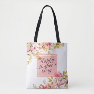 Elégant Joyeux Sac fourre-tout de cadre floral Fêt