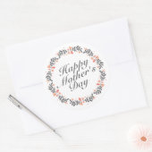 Elégant Joyeux Sticker Floral Fête des Mères (Enveloppe)