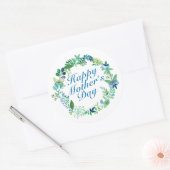 Elégant Joyeux Sticker Floral Fête des Mères (Enveloppe)
