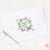 Elégant Joyeux Sticker Floral Fête des Mères (Enveloppe)