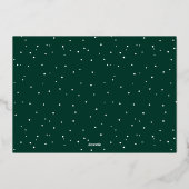 Élégant Joyeux Vacances Calligraphie Vert Photo (Verso)