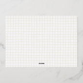 Elégant Joyeux Vacances Foil Carte photo de vacanc (Verso)