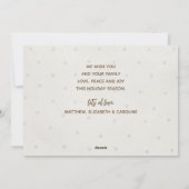 Elegant JOYFUL Multi-Photo Kerstmis Feestdagenkaart (Achterkant)