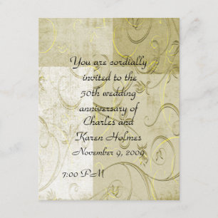 Elegant Jubileum Invitation Kaart
