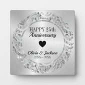 Elegant Jubileum Ornament Fotoplaat (Voorkant)