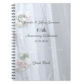 Elegant Jubileum Party Guest Book,  kant Notitieboek (Voorkant)