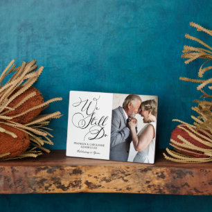 Elegant Jubileum Vow Renewal Foto Fotoplaat