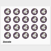 Elegant Jubileum Witte Rozen Stickers (Vel)