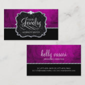 Elegant juwelen-visitekaartje visitekaartje (Voorkant / Achterkant)