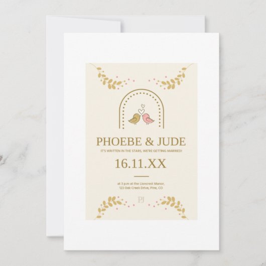 Elegant Kaart (Voorkant)