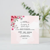 Elegant Kaart Wedding Invitation Kaart Design (Staand voorkant)