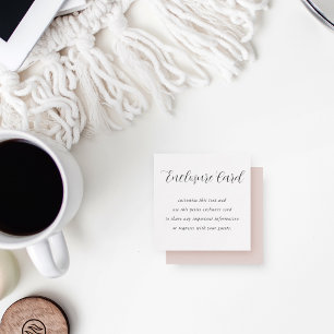 Elegant kalligrafie Al doel  Informatiekaartje