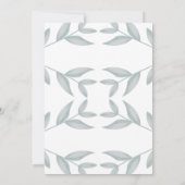 Elegant kalligrafie Botanisch Vrijgezellenfeest Kaart (Achterkant)