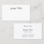 Elegant kalligrafie handgeschreven script moderne  visitekaartje (Voorkant / Achterkant)