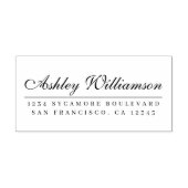 Elegant kalligrafie retouradres rubberstempel (Afrduk)