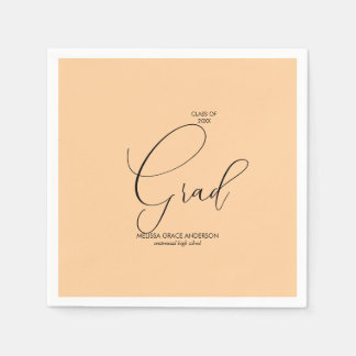 Elegant kalligrafie script Afstuderen Servet