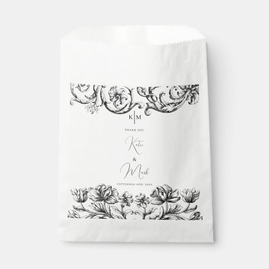 Elegant kalligrafie script bruiloft bedankzakje (Voorkant)