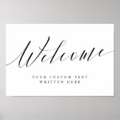 Elegant kalligrafie script om het even welk event  poster (Voorkant)