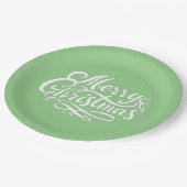 Elegant kalligrafiescript dat munt groen laat vall papieren bordje (Gekanteld)