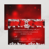 Elegant Kant & Boog Kerstvakantie RSVP (Voorkant / Achterkant)