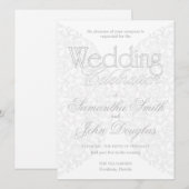 Elegant Kant Grijs & Wit Modern Minimalist Kaart (Voorkant / Achterkant)