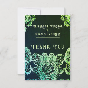 Elegant Kant " Wedding Invitation Collectie Bedankkaart