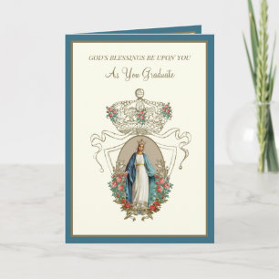 Elegant katholiek Afstuderen Maagd Maria Rozen Kaa Kaart